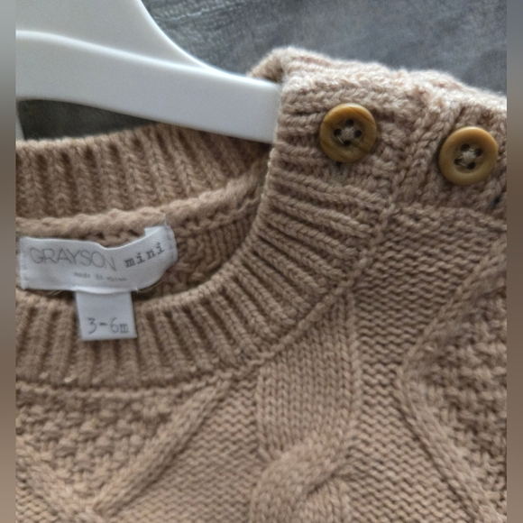 Grayson Mini Cable Knit Sweater And Pant Set - Picture 2 of 5